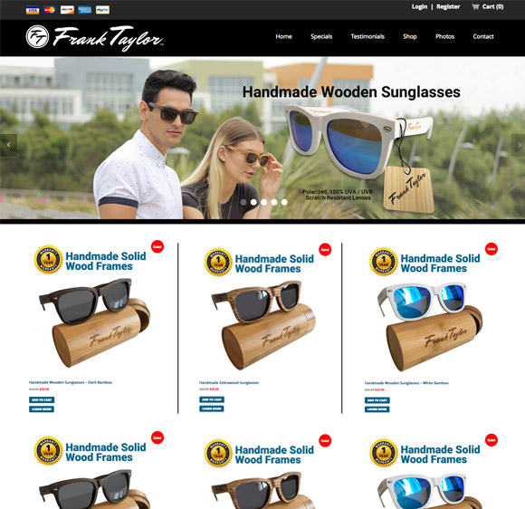 Scottsdale Website Design | SEO |  Web Design Phoenix|Frank Taylor Eyewear