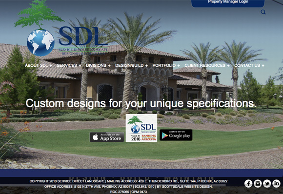 Scottsdale Website Design | SEO |  Web Design Phoenix|Service Direct Landscape - Phoenix, Arizona