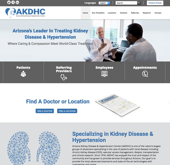 Scottsdale Website Design | SEO |  Web Design Phoenix|AKDHC - Arizona Kidney Disease and Hypertension Centers