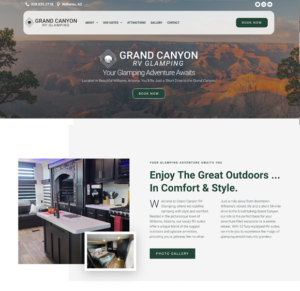 Scottsdale Website Design | SEO |  Web Design Phoenix|Grand Canyon RV Glamping