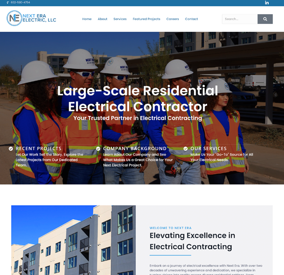 Scottsdale Website Design | SEO |  Web Design Phoenix | Next Era Electric